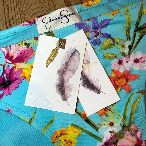 Jessica Simpson Floral Print Swim Bottoms - Picture 7 of 8